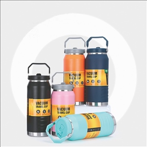 Half Gallon Large Insulated Water Bottle with Handle, 1900 ml Tumbler Jug, Insulated Container